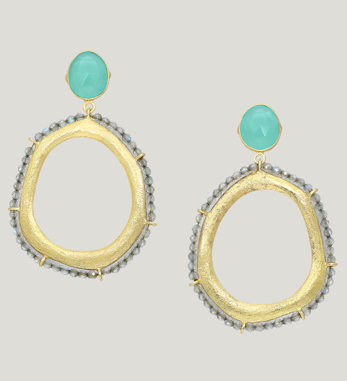 MYSTIC AQUA AURA EARRINGS