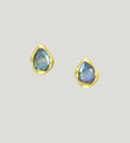 LABRADORITE OVAL STUDS