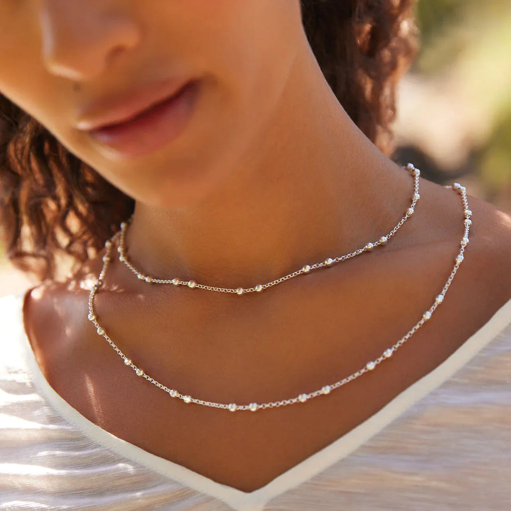 MATTINA NECKLACE 60CM - STERLING SILVER