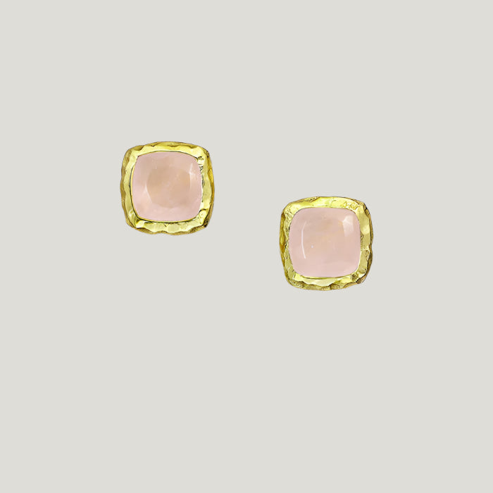 ROSE QUARTZ STUDS