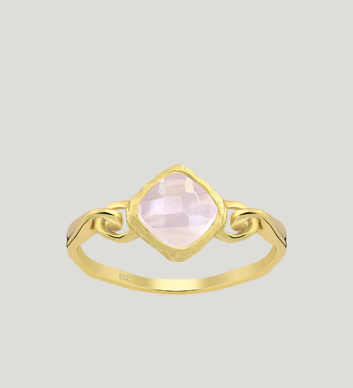 FIDGET ROSE QUARTZ RING