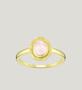 ROSE QUARTZ OVAL RING
