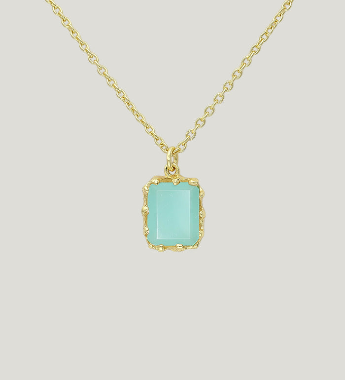 AQUA CHALCEDONY NECKLACE