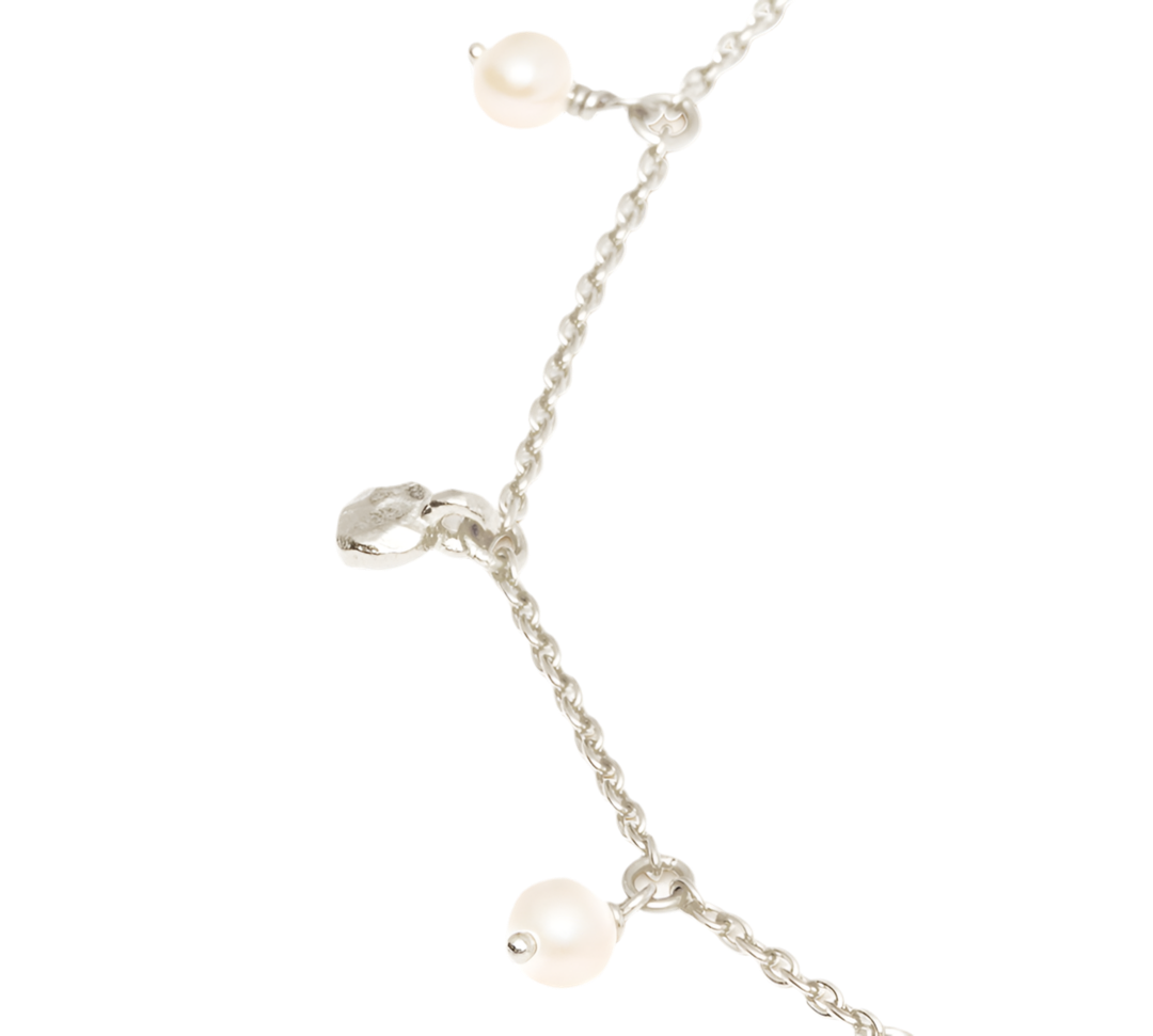 ENDLESS GRACE PEARL CHOKER - STERLING SILVER