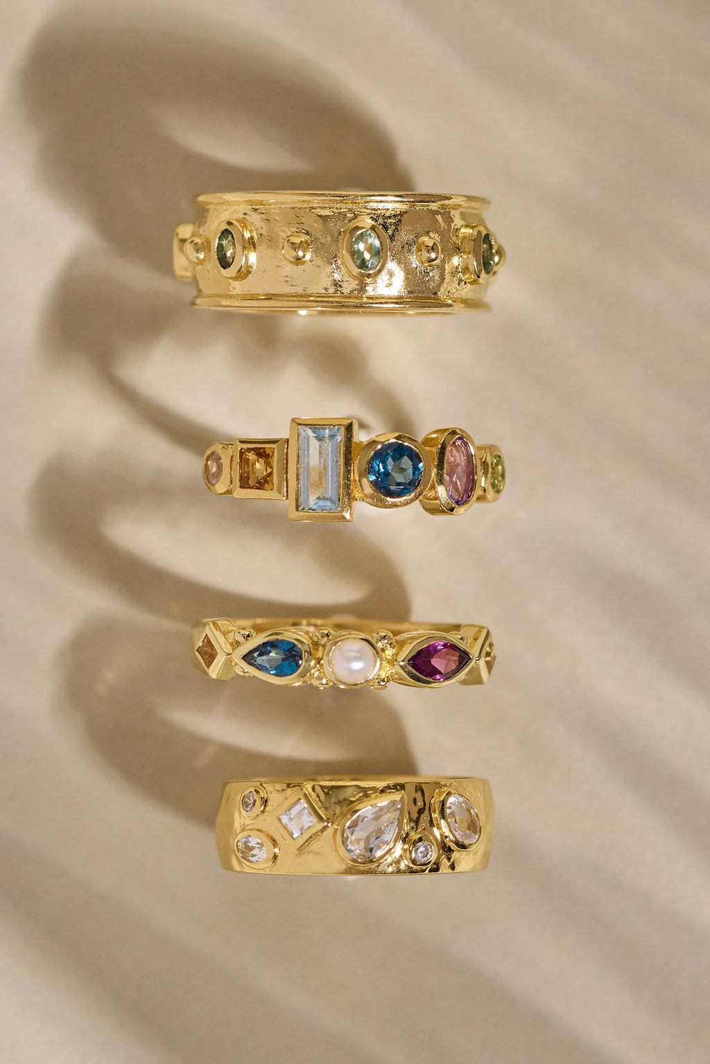 Piper Cluster Gold Ring