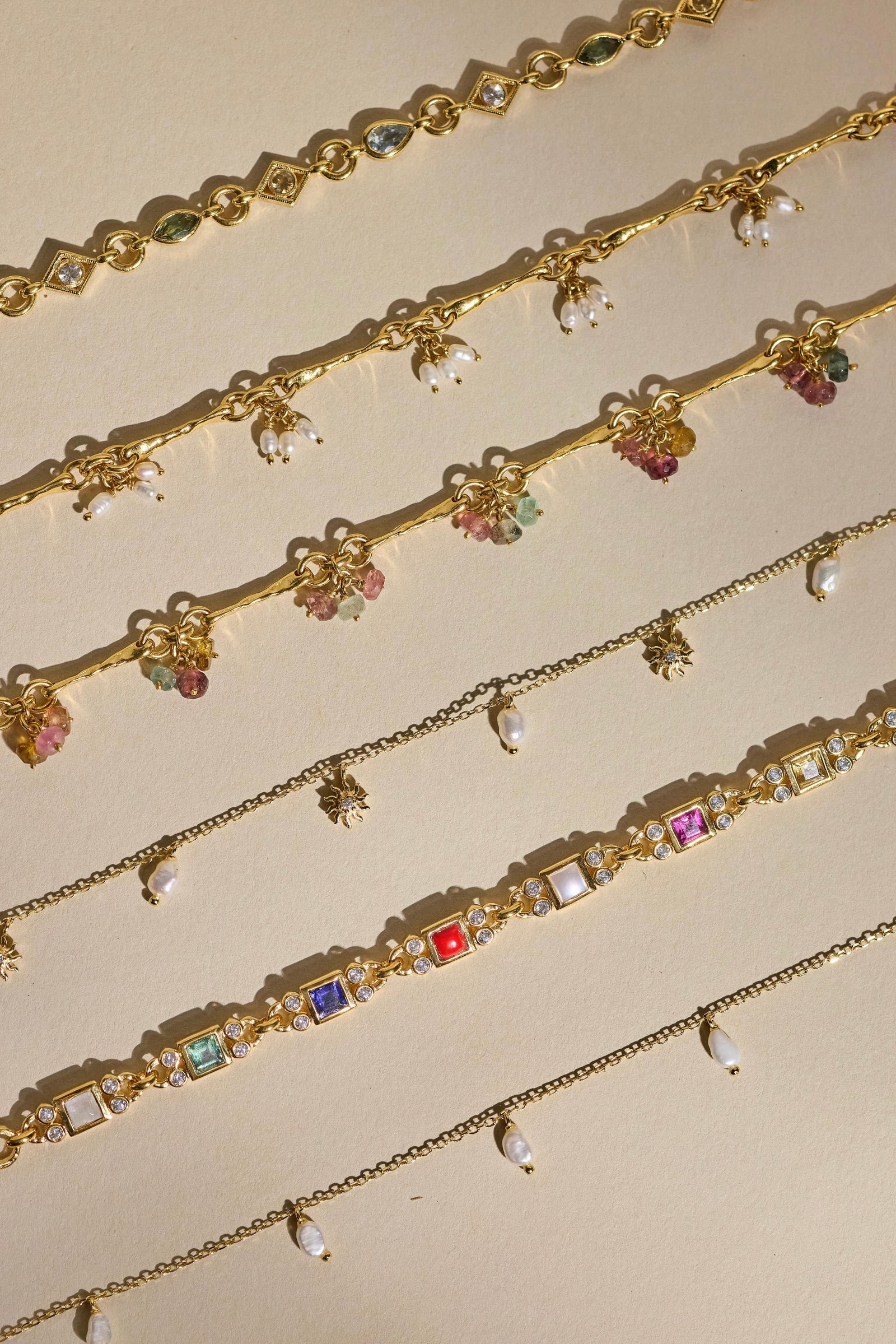 Trinket Tourmaline Gold Bracelet