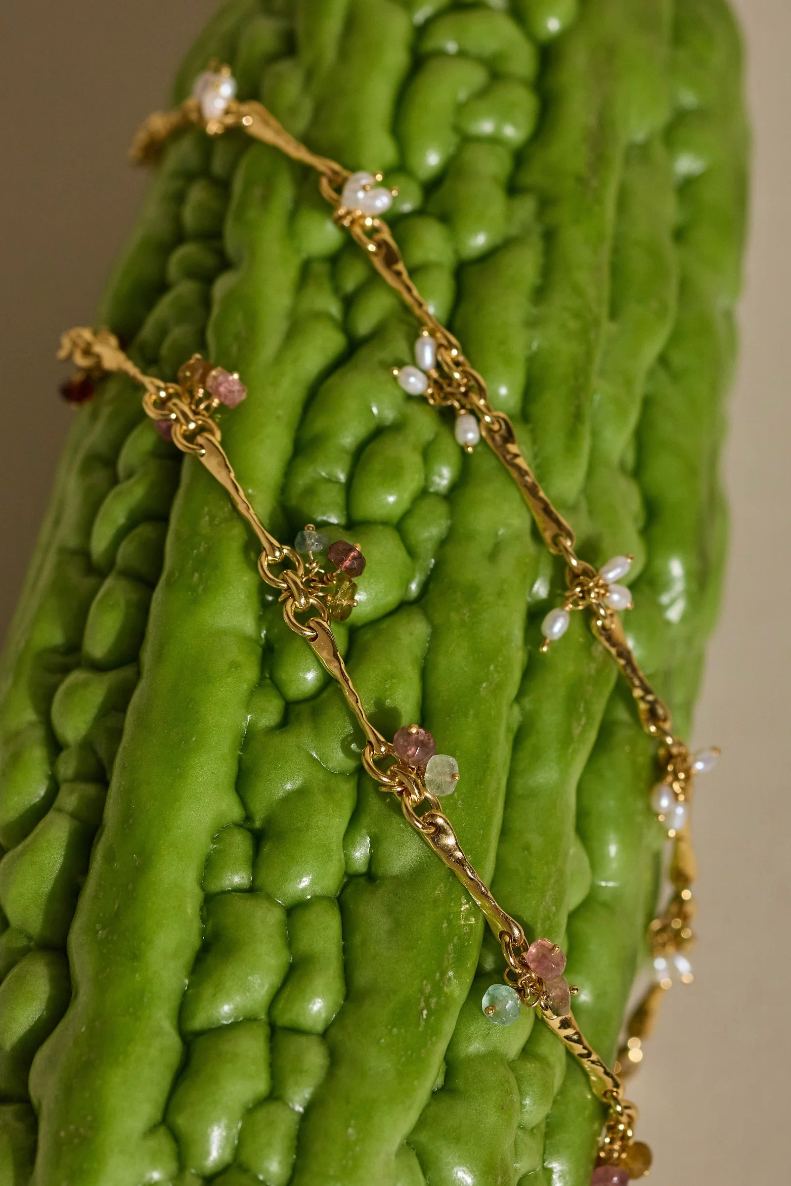 Trinket Tourmaline Gold Bracelet