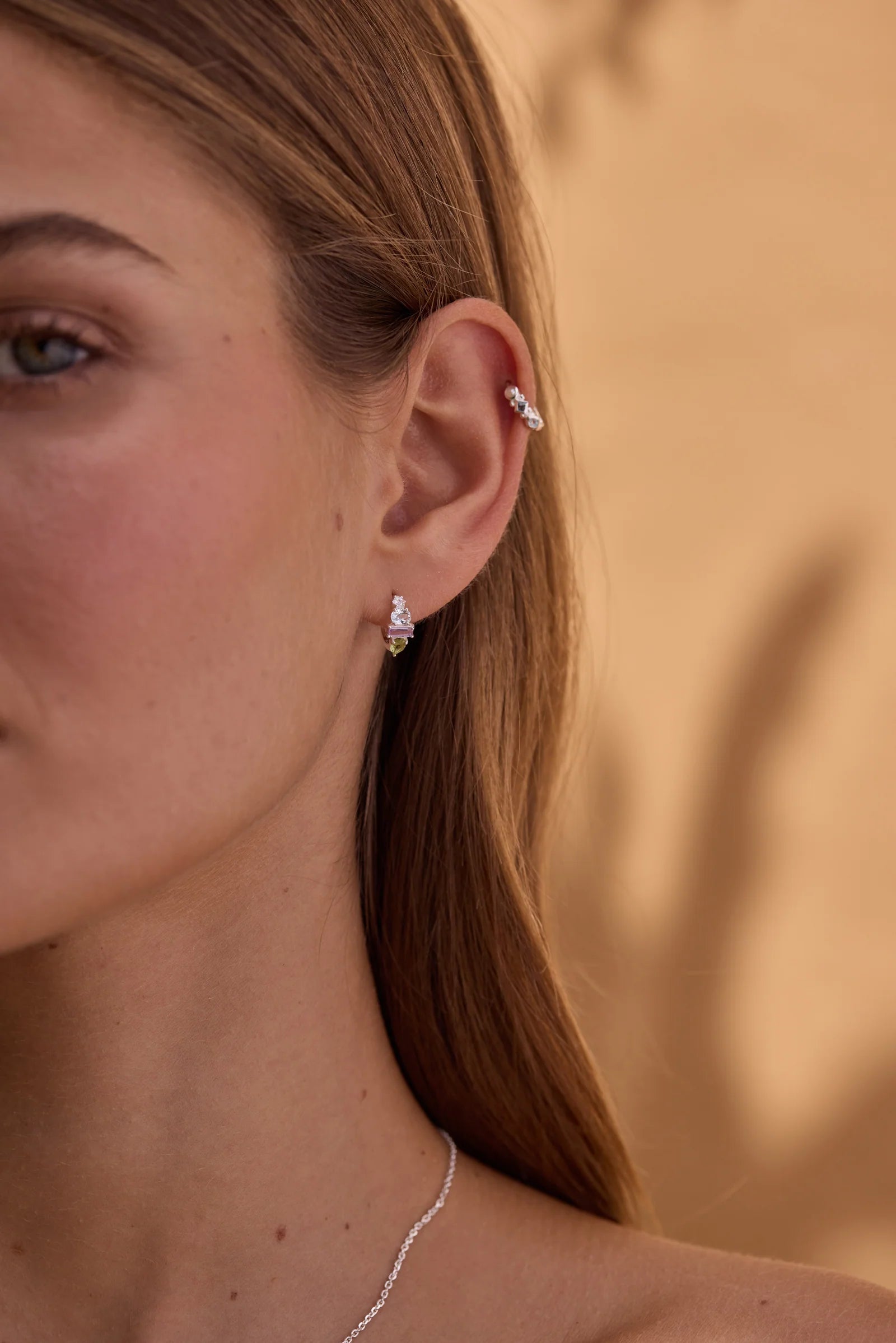 Reina Silver Hoops