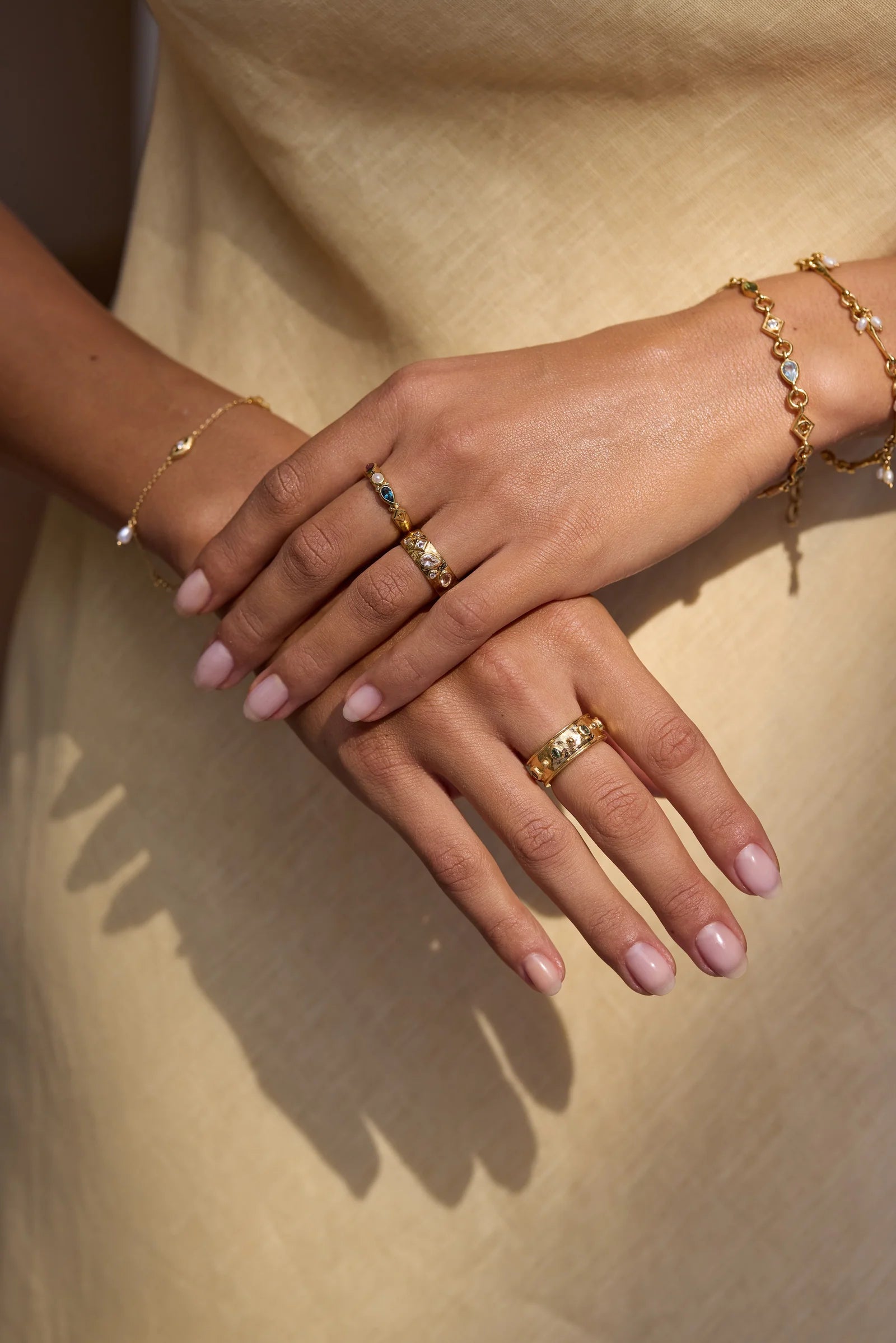 Piper Cluster Gold Ring