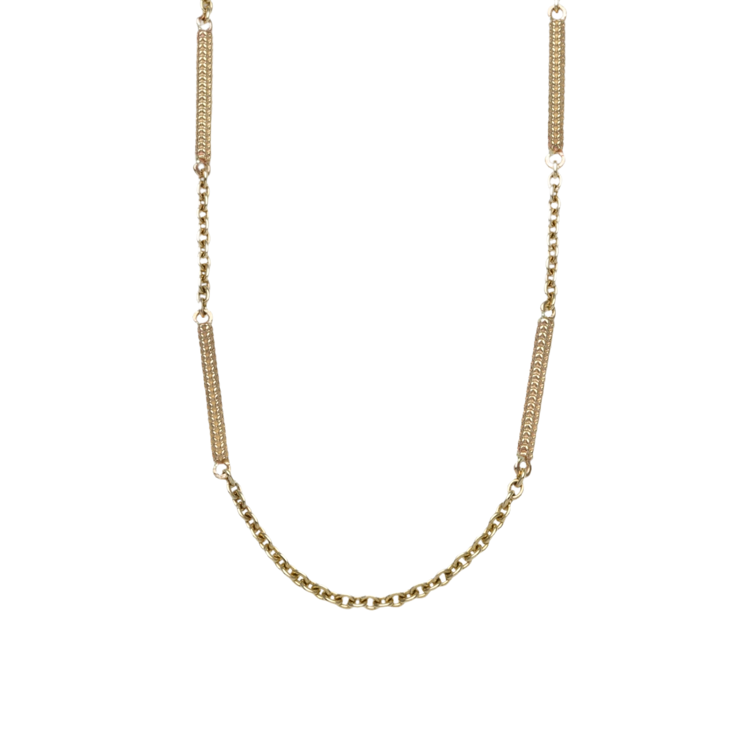 SEGMENTED HERRINGBONE NECKLACE VON TRESKOW LUX