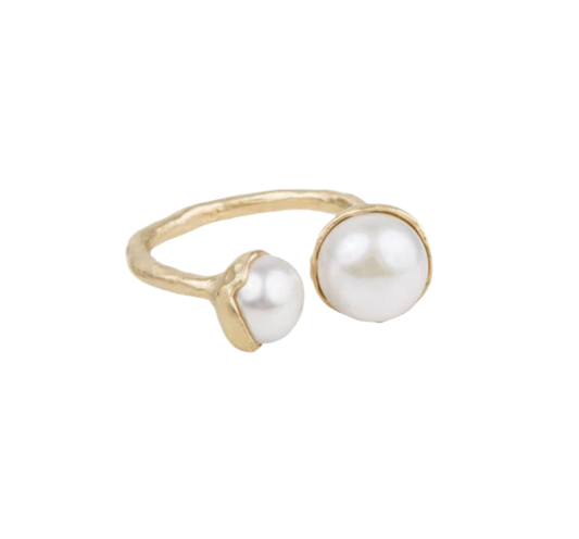 DOUBLE PEARL RING
