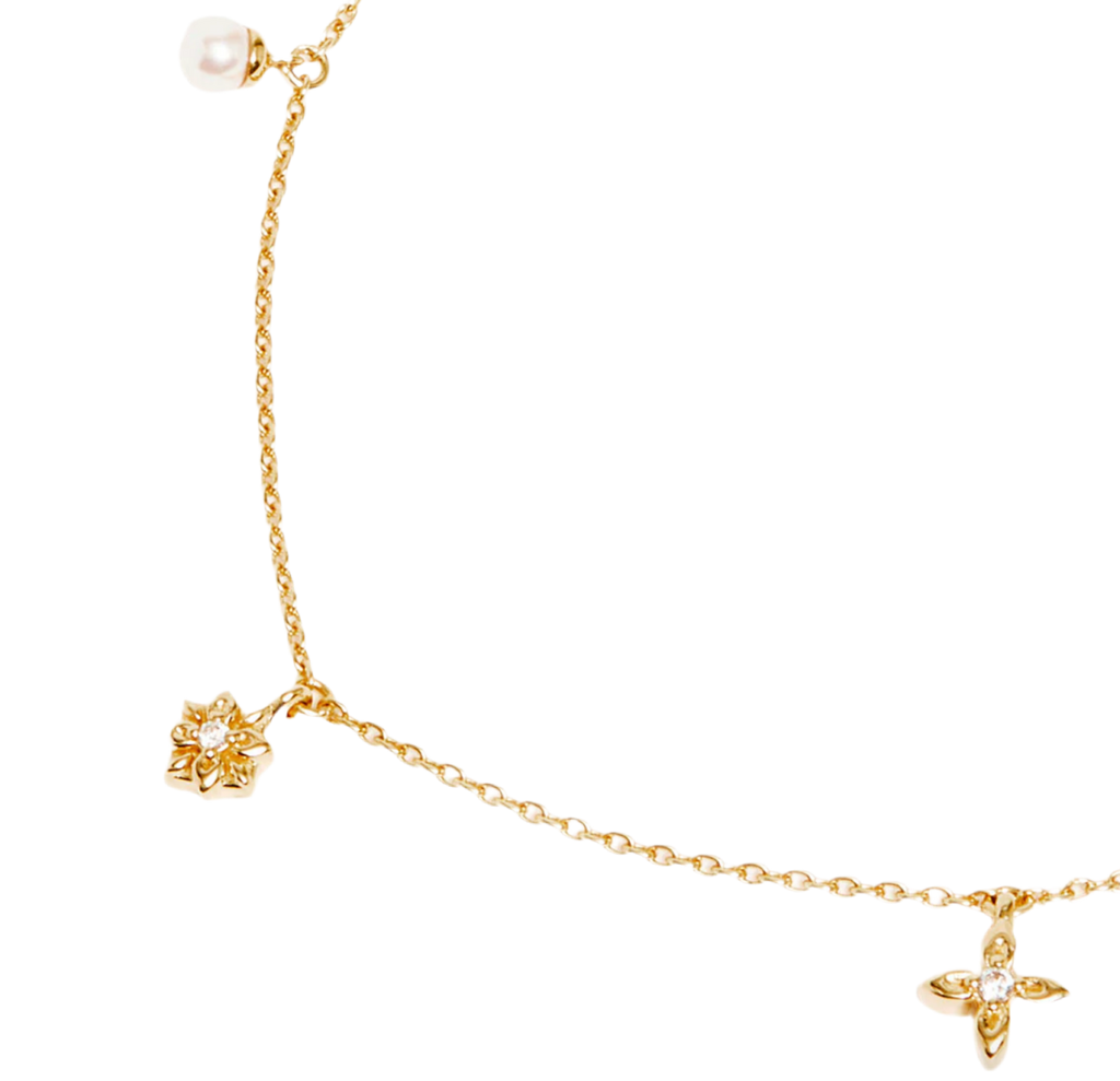 LIVE IN PEACE PEARL CHOKER - GOLD