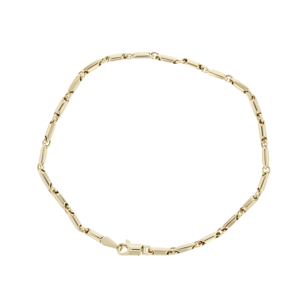9CT GOLD MULTI ROUNDED BAR BRACELET