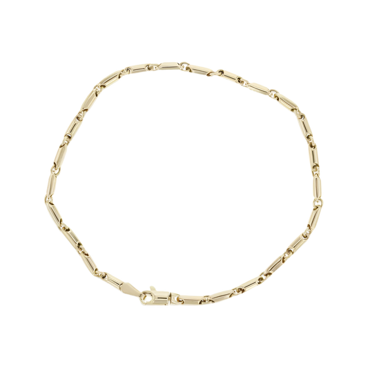 9CT GOLD MULTI ROUNDED BAR BRACELET