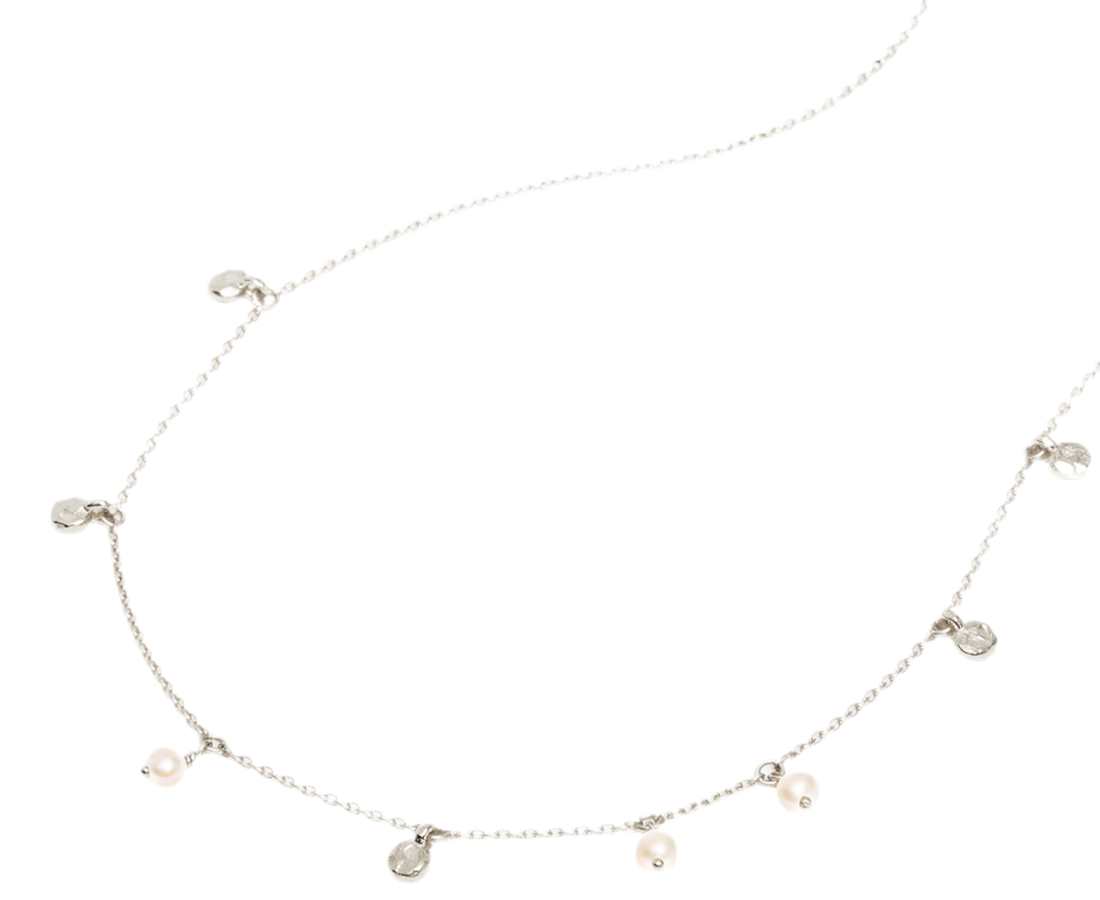 ENDLESS GRACE PEARL CHOKER - STERLING SILVER