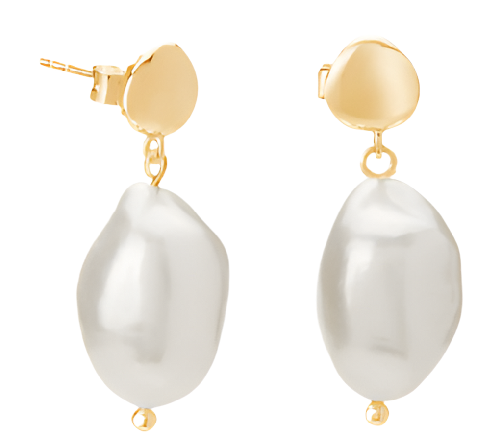 HALCYON PEARL EARRINGS - GOLD