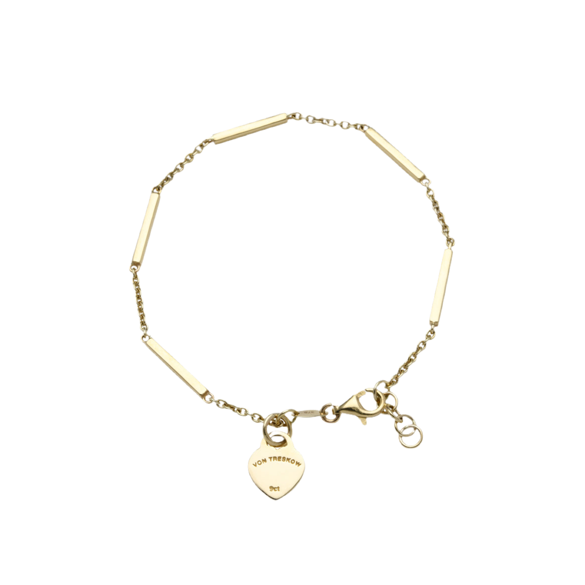 SEGMENTED HEART BRACELET VON TRESKOW LUX