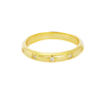 GOLD CZ STAR RING