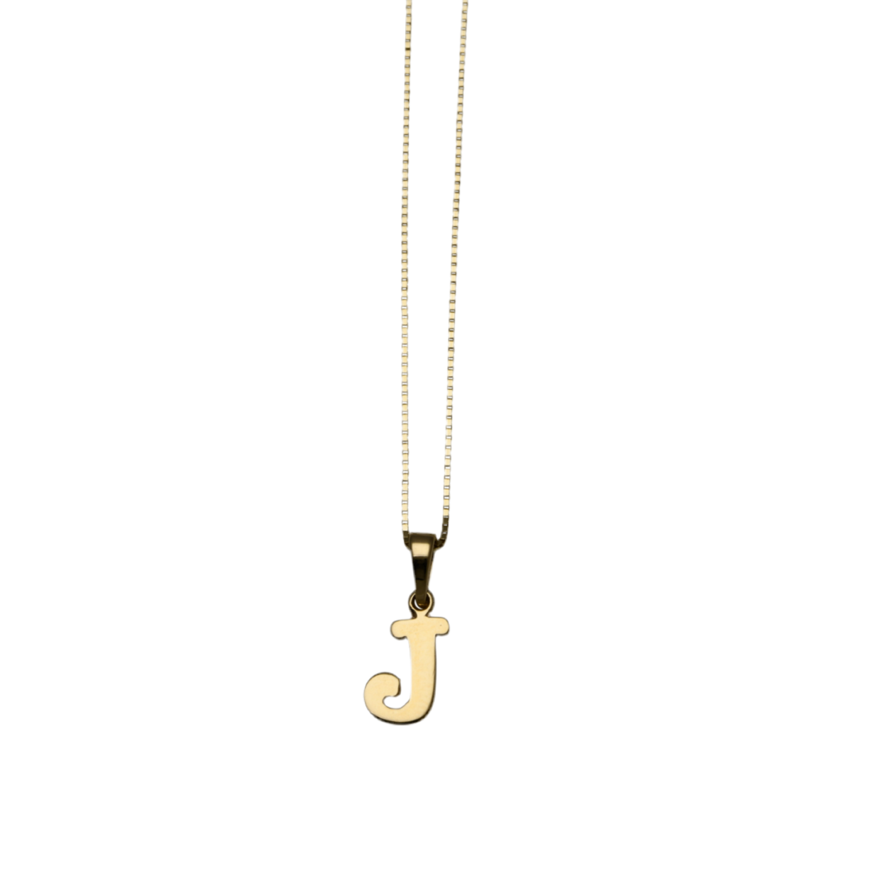 SMALL INITAL NECKLACE VT LUXE - 9CT YELLOW GOLD