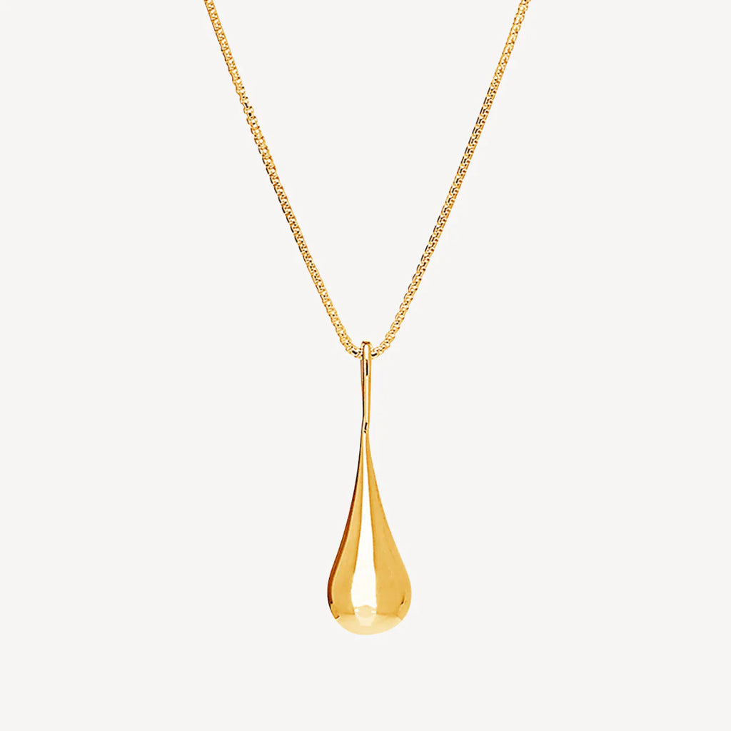 MY SILENT TEARS NECKLACE (YELLOW GOLD PLATED)