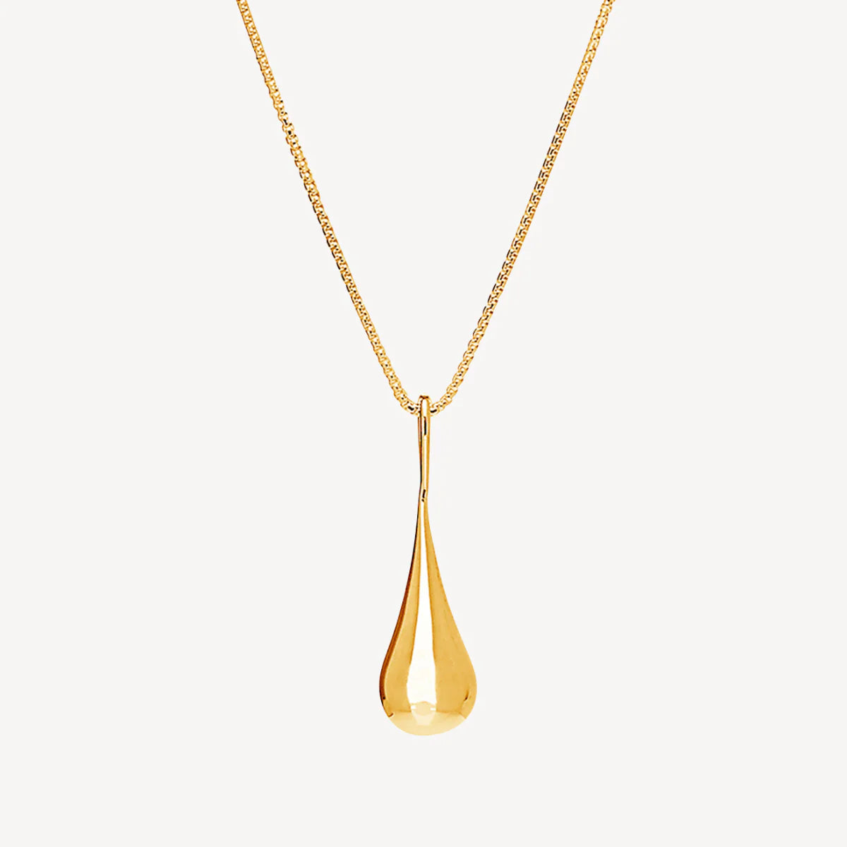 MY SILENT TEARS NECKLACE (YELLOW GOLD PLATED)