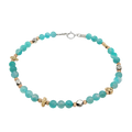BRACELET AMAZONITE GOLD FILLED
