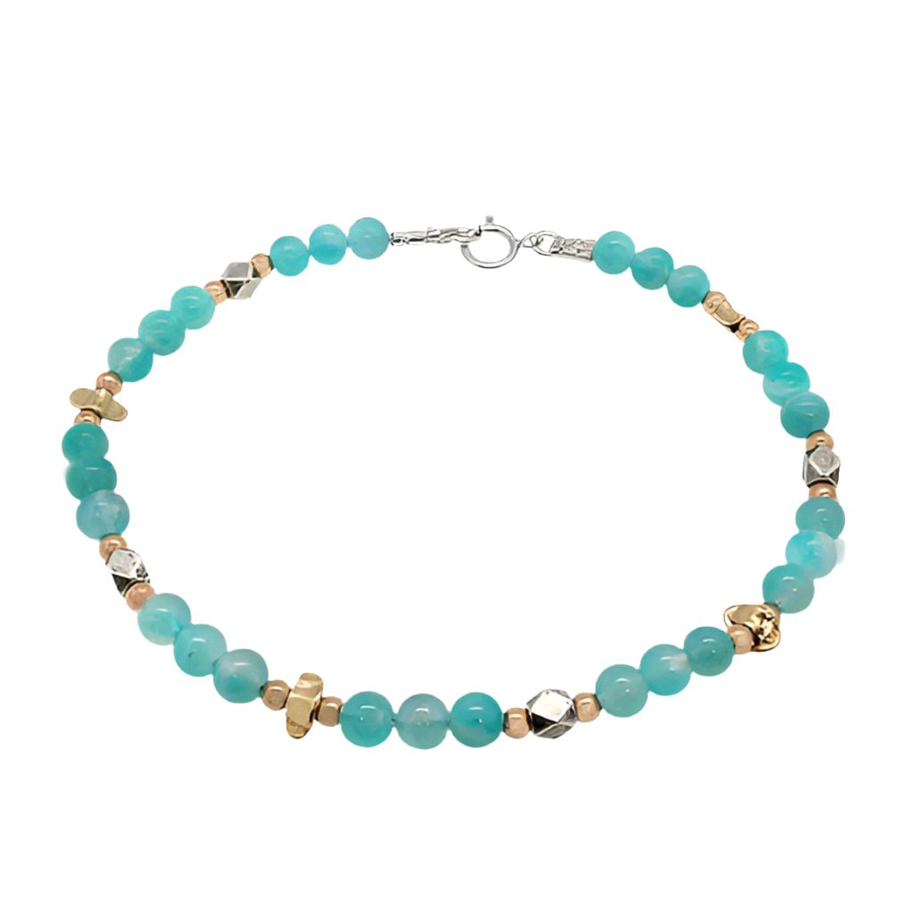 BRACELET AMAZONITE GOLD FILLED