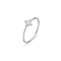 BALL POINT THIN SILVER RING