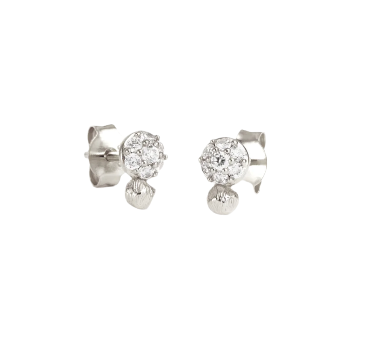 STARDUST SOUL STUD EARRINGS - SILVER