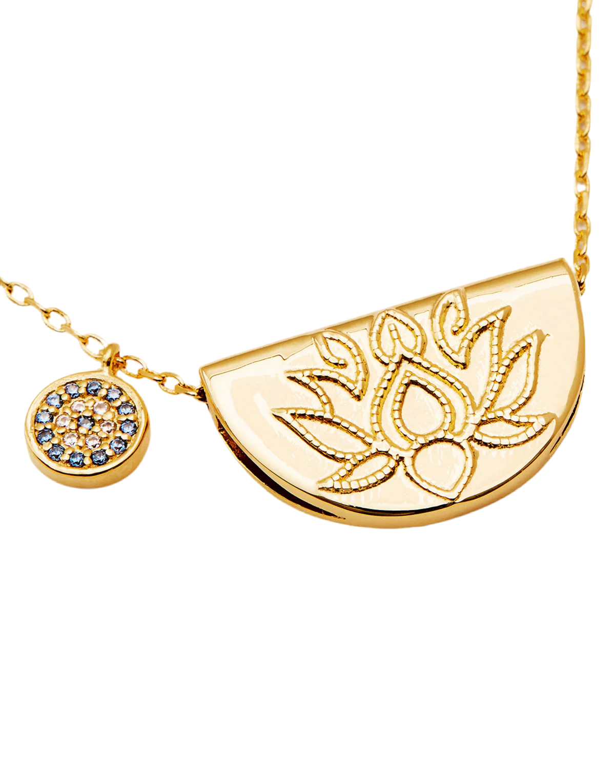 GOLD LUCKY LOTUS NECKLACE