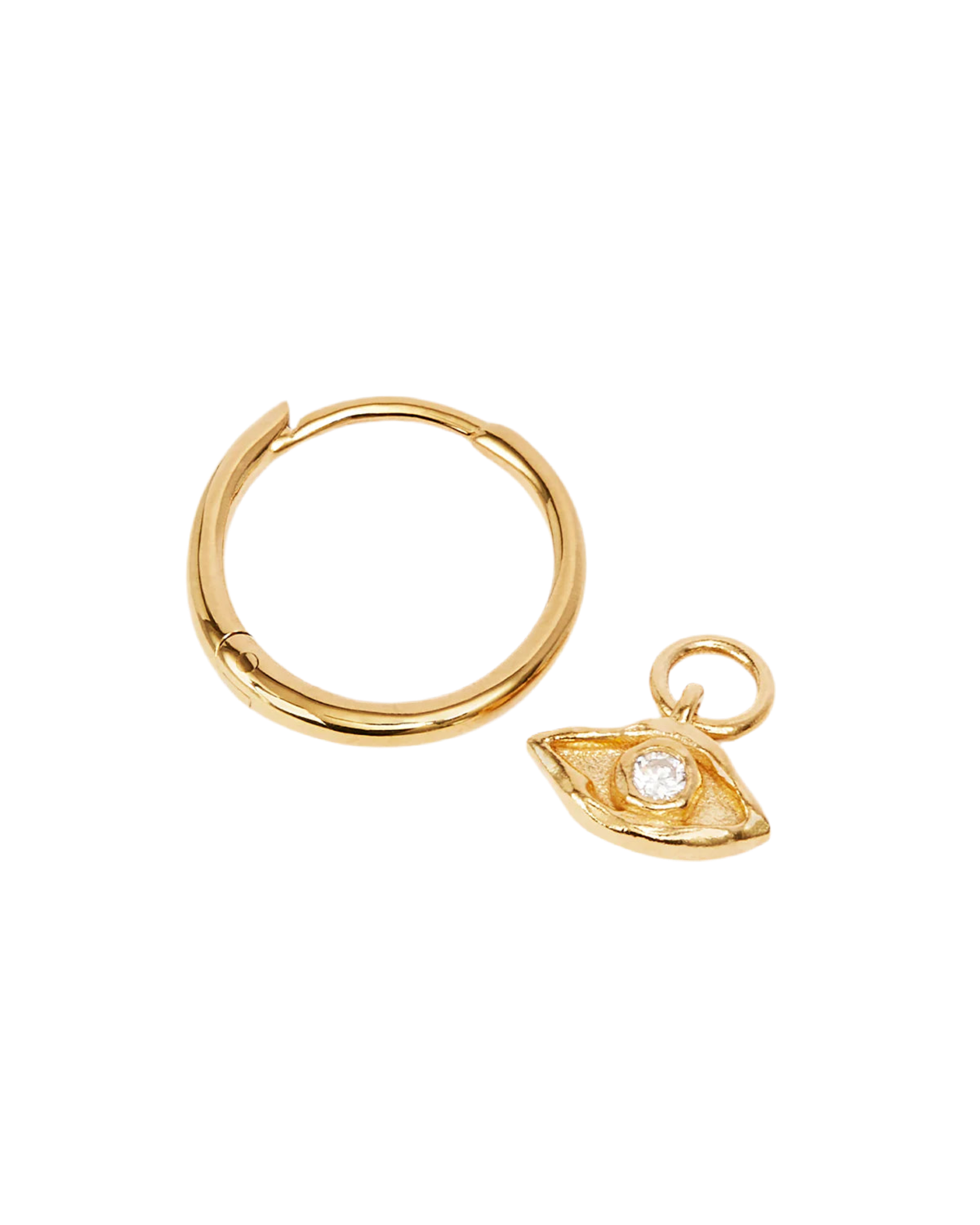18K GOLD VERMEIL  I AM PROTECTED HOOPS