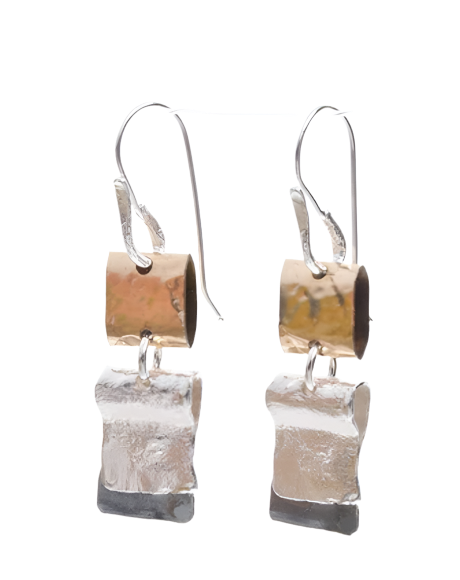 EARRINGS FOLDED FORM DROPS
