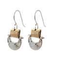 EARRINGS SILVER CRESCENT FOLDS