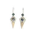 EARRINGS HANDMADE DIAMOND SHAPED DROPS