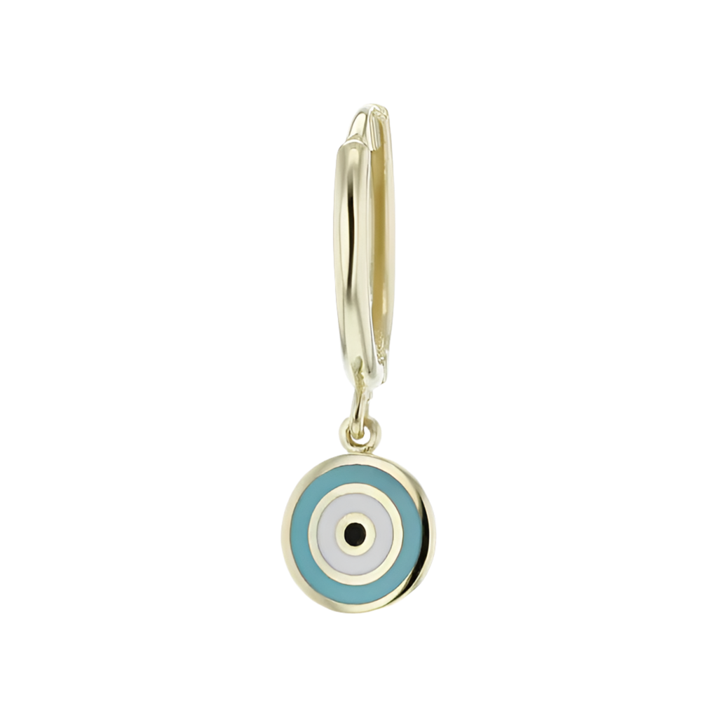 9CT EVIL EYE HUGGIES