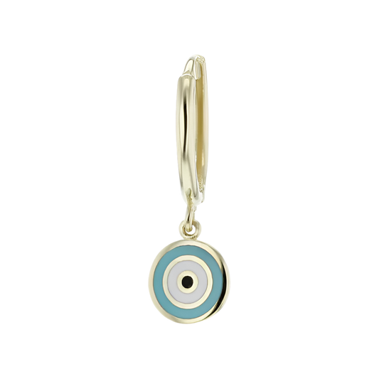 9CT EVIL EYE HUGGIES