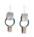 STERLING SILVER AND GOLD FILLED SQUARE DROPS