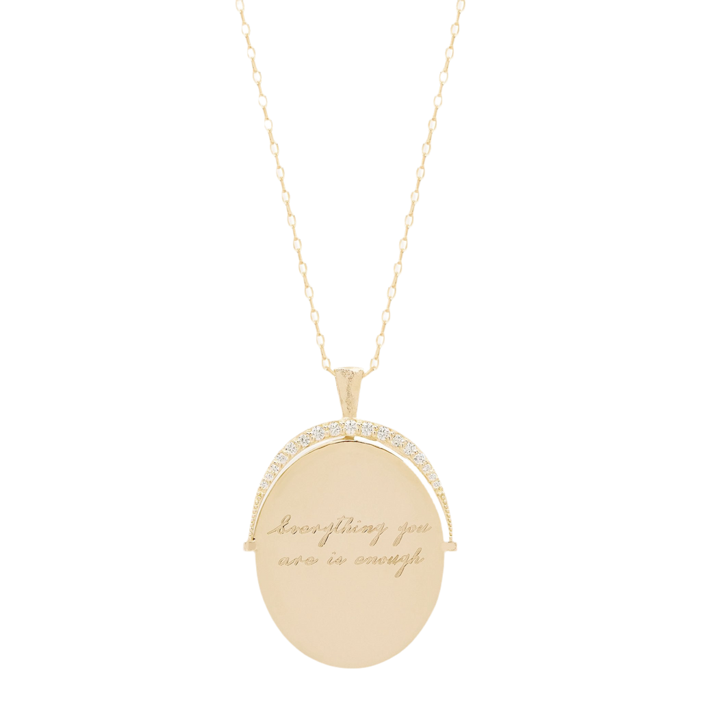 EVERYTHING YOU ARE IS ENOUGH SMALL NECKLACE - GOLD
