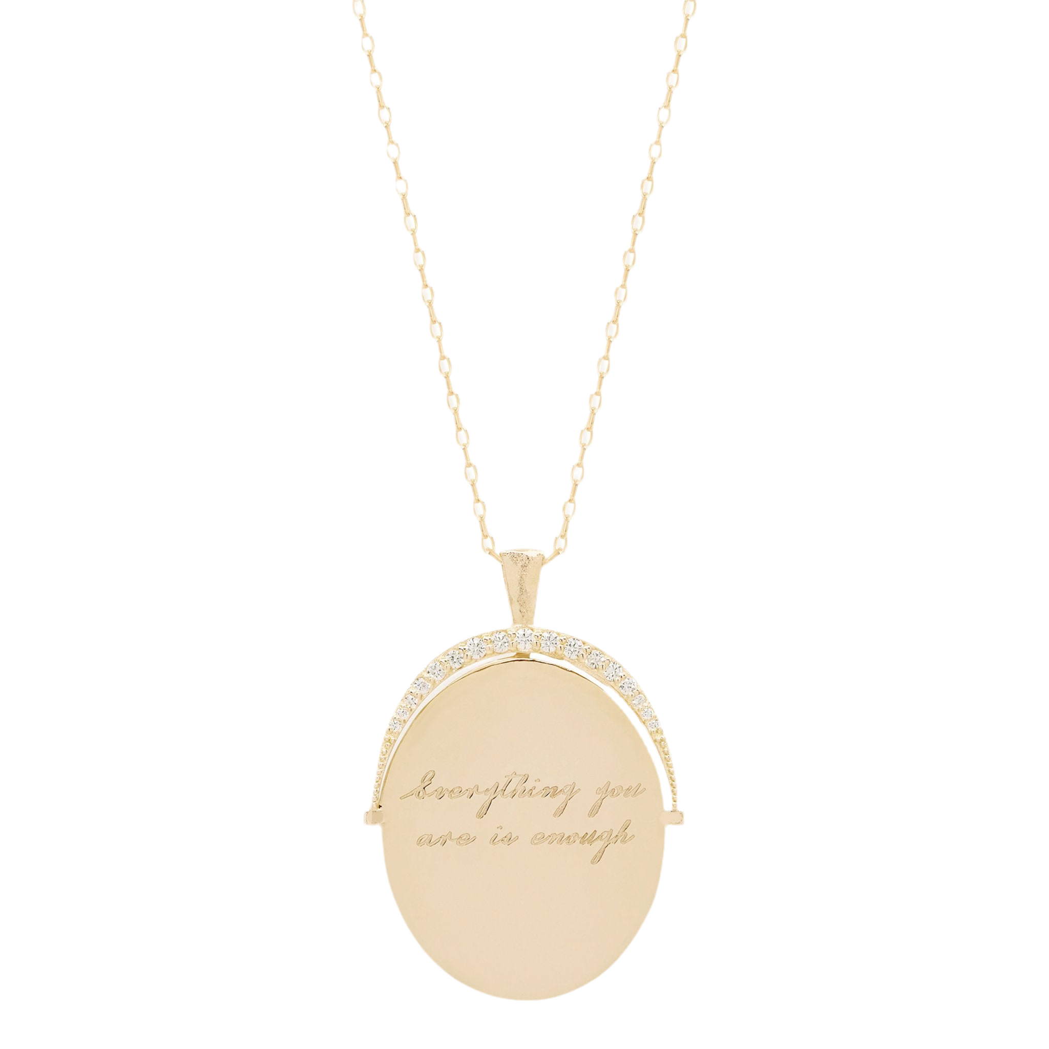 EVERYTHING YOU ARE IS ENOUGH SMALL NECKLACE - GOLD