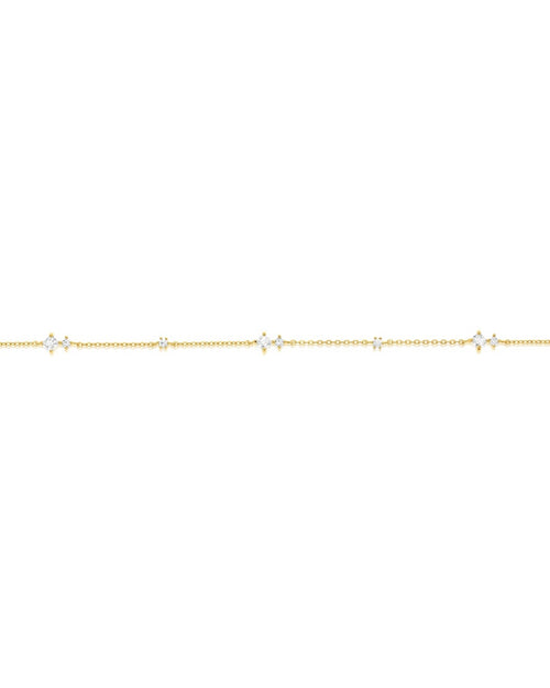 9ct CZ Constellation Bracelet