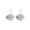 EARRINGS CONCAVE BRUSHED FIXED HOOK