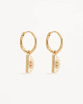 18k Gold Vermeil Lotus Hoops