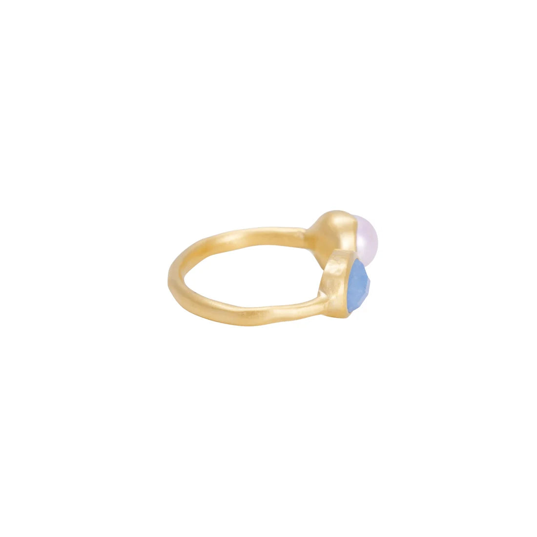 PEARL & AQUAMARINE RING