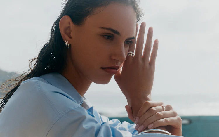 ARISE HOOPS - STERLING SILVER