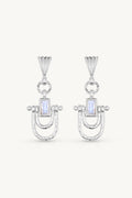 Allegra Moonstone Silver Earrings