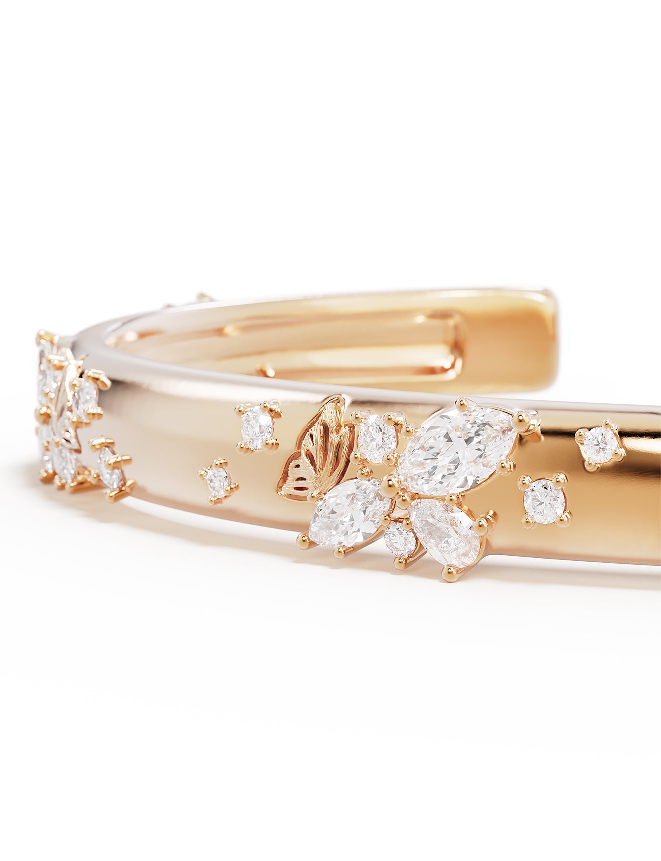 CUFF WITH WINGS I FLY 18K GOLD VERMEIL