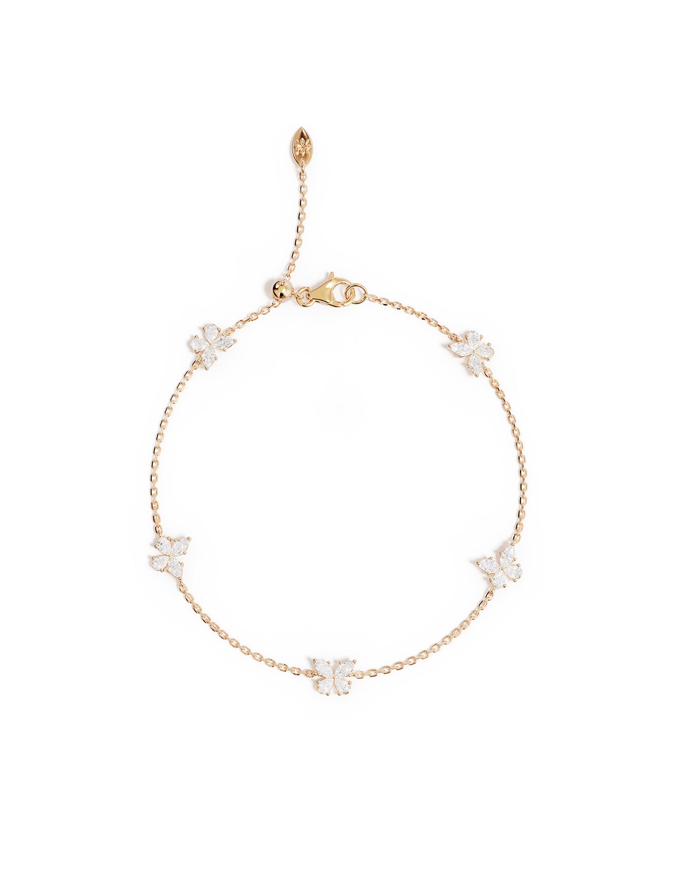 BRACELET 18K GOLD VERMEIL DANCING IN THE WIND