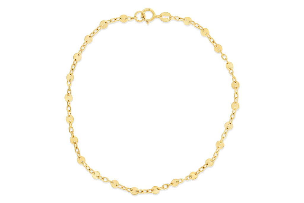 FLAT DISC BRACELET