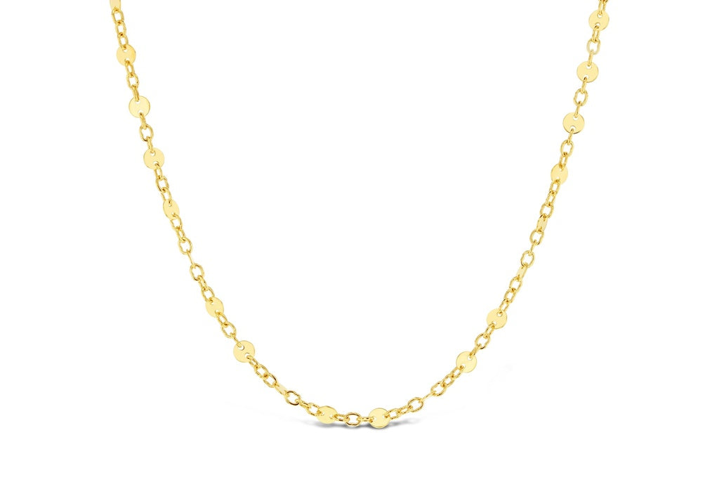 FLAT DISC NECKLACE