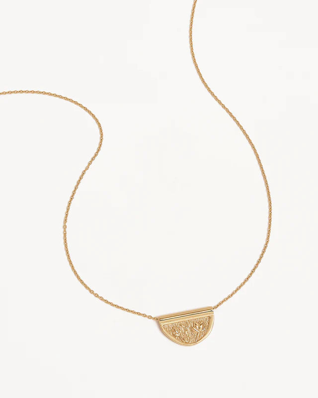 18k Gold Vermeil Blooming Together Lotus Necklace